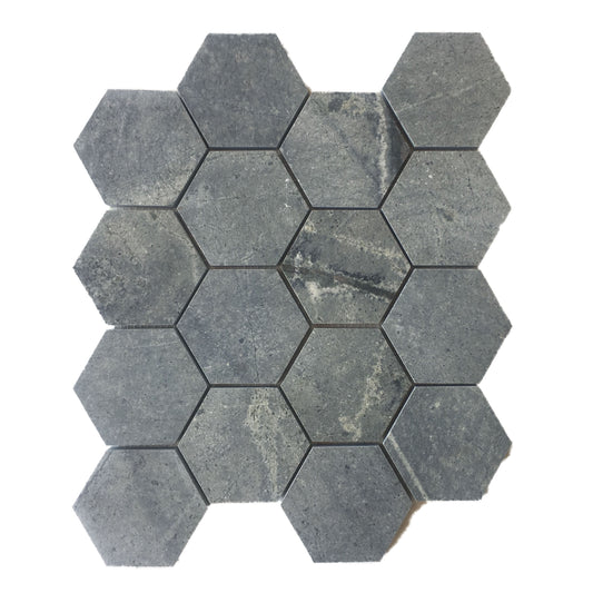 Atlantic Granite Honed Hexagon Mosaic