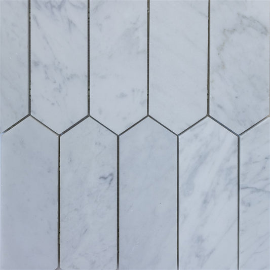 Italian Carrara Polygon Honed