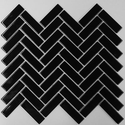 Herringbone Black Gloss