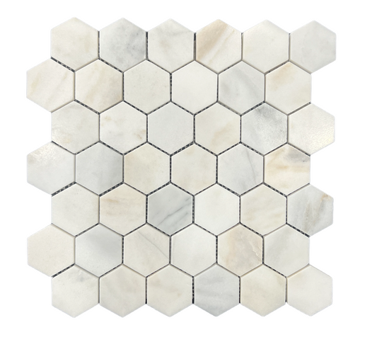 Hexagon Lotus White Honed