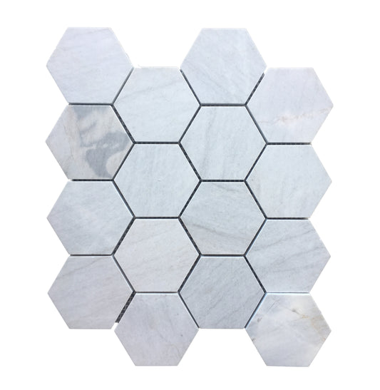 Ilva Grey Hexagon Honed Mosaic