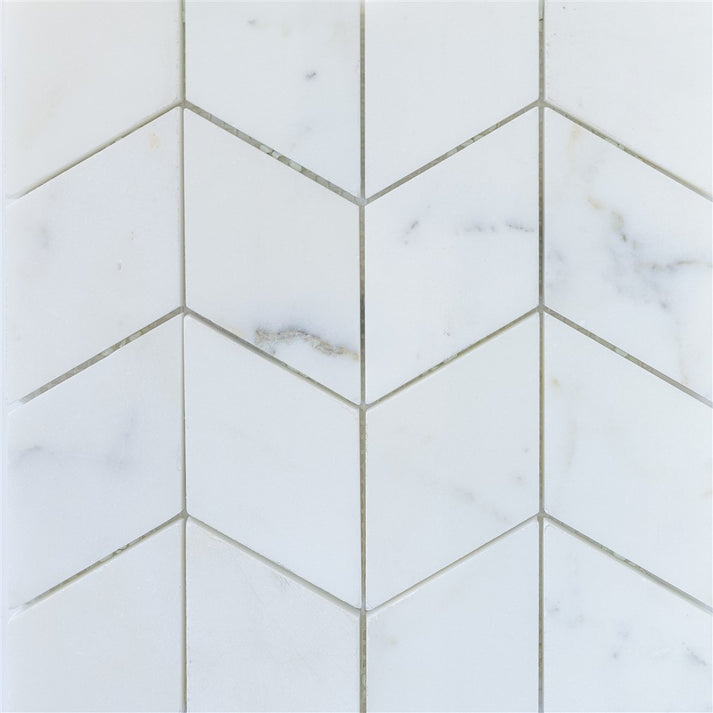 Italian Statuario Chevron Honed – MILLER STONE & CO