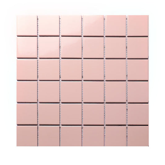 Matt Pink Square Mosaic